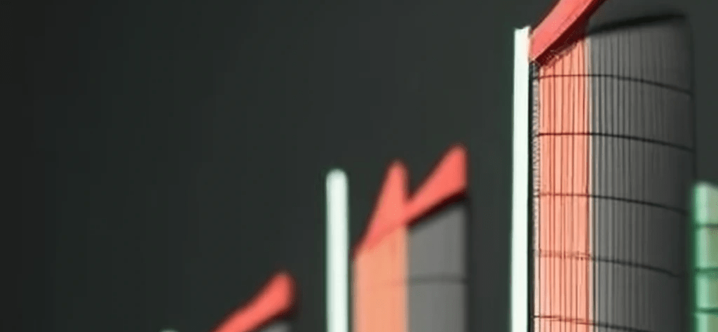 A rising financial graph