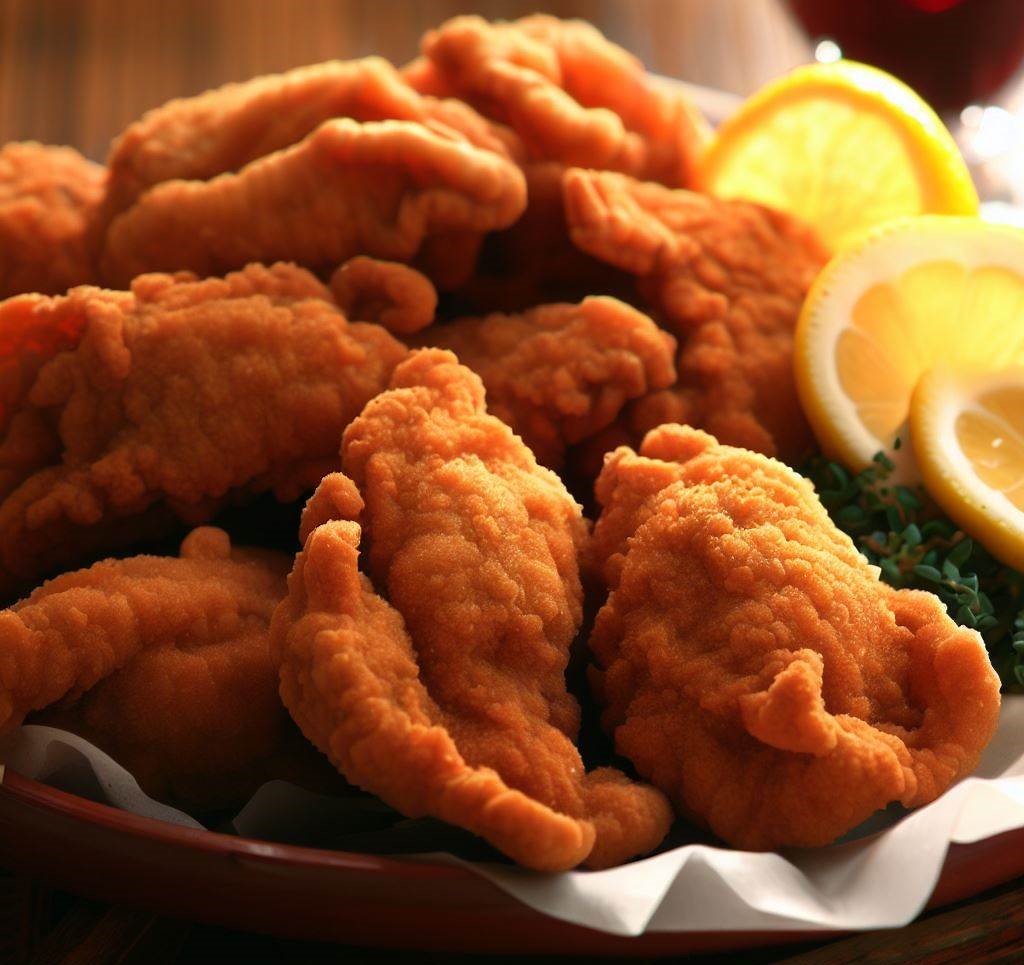 A picture of deep fried bull balls or Rocky Mountain Oysters