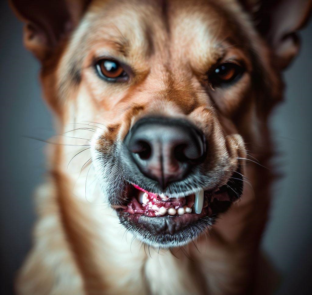 A Picture of a vicious dog