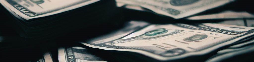 A picture of cash laying around