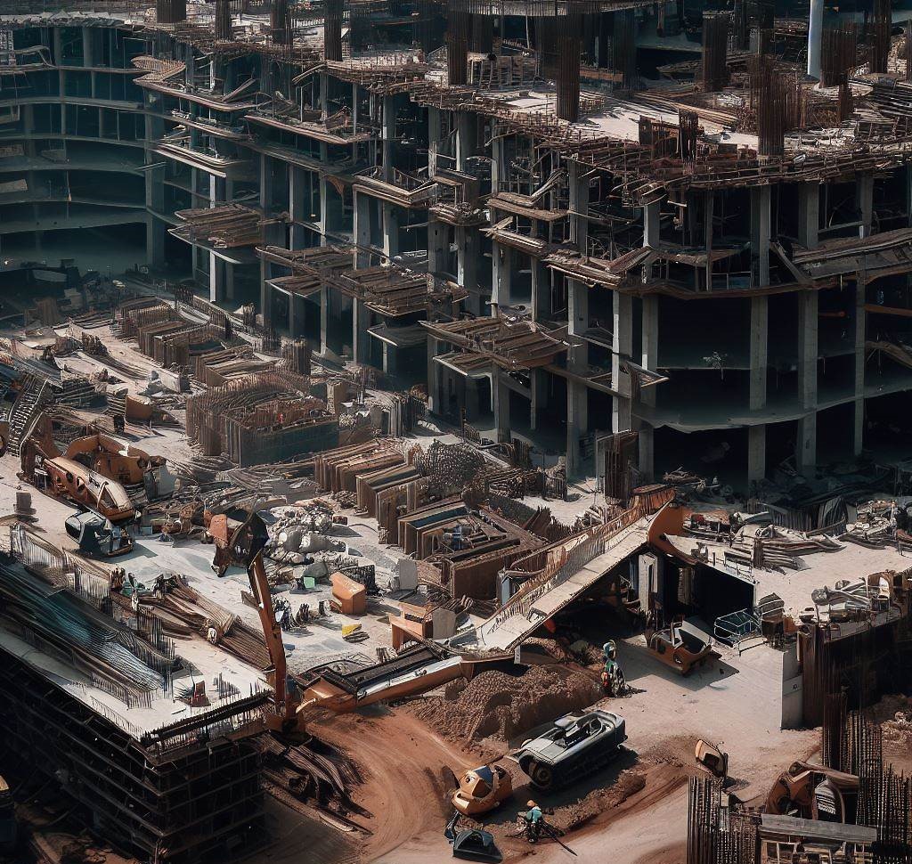 A construction scene