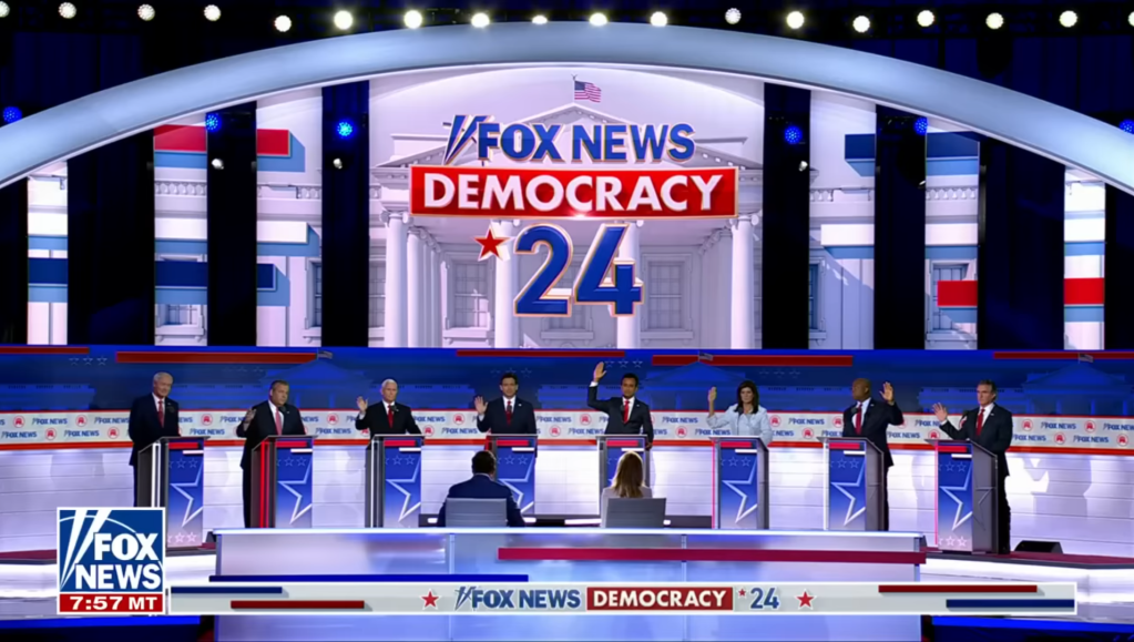 A picture of the GOP primary debate