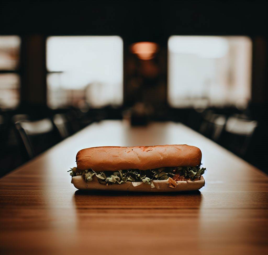 A picture of a sub sandwich