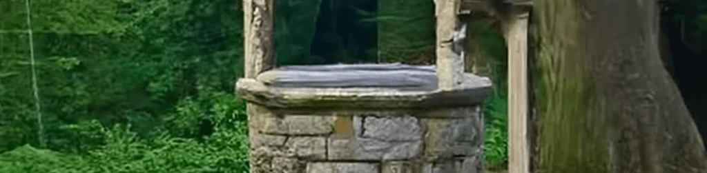 A picture of a wishing well