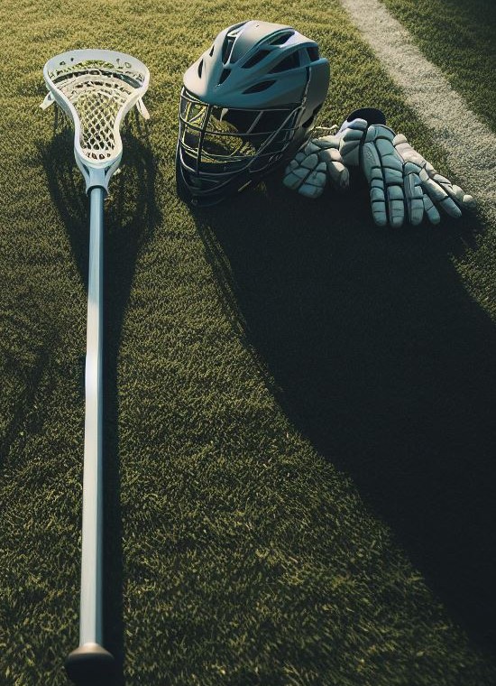 A picture of lacrosse equipment