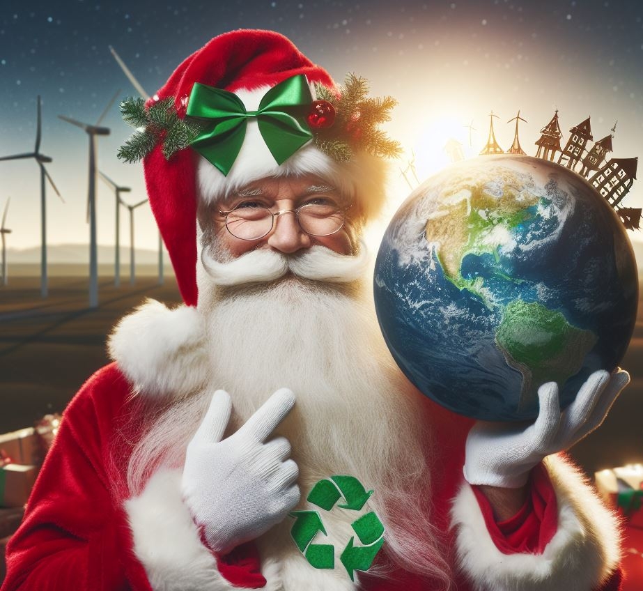 Environmentally friendly Santa Claus