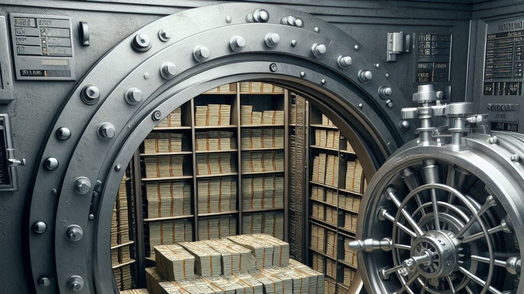 a picture of a bank vault